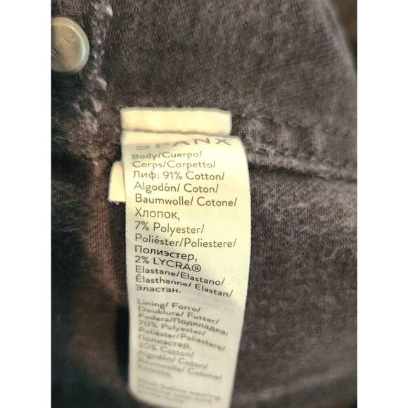 Spanx jeggings size medium petite black stretch tapered with back pockets - Picture 10 of 10